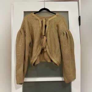 Kika Vargas x Target gold sweater NWOT